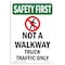 Signmission OSHA SAFETY FIRST, 24" Height, Aluminum, 24" x 18", Portrait, OS-SF-A-1824-V-11192 OS-SF-A-1824-V-11192 - alternate 1